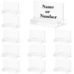 Transparent Acrylic Blank Place Sign & Base Holder Set