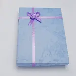 Jewelry Cardboard Boxes with Flower(Color Random Delivery) and Sponge Inside