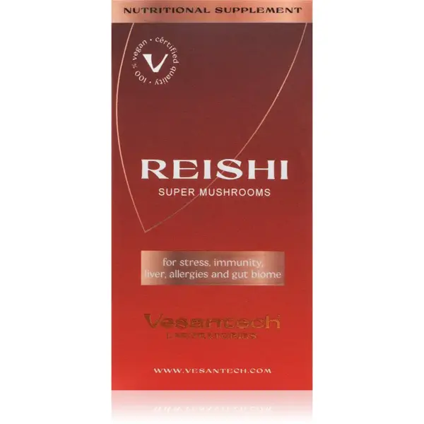 Vesantech Super Mushrooms Reishi BIO kapsuly na podporu imunitného systému 60 cps