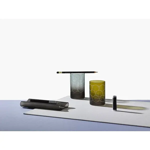 Stojánek na pera Crystalex Harmony modrá/zelená, Set 2