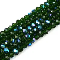 Electroplate Glass Beads Strands