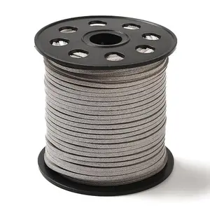 Glitter Powder Faux Suede Cord