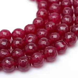 Natural White Jade Bead Strands
