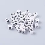 Acrylic Horizontal Hole Letter Beads