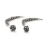 Rose Flower 316 Surgical Stainless Steel Pave Cubic Zirconia Ear False Plugs for Women