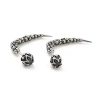 Rose Flower 316 Surgical Stainless Steel Pave Cubic Zirconia Ear False Plugs for Women