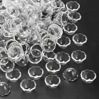 Transparent Acrylic Bead Caps