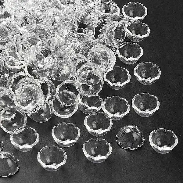 Transparent Acrylic Bead Caps