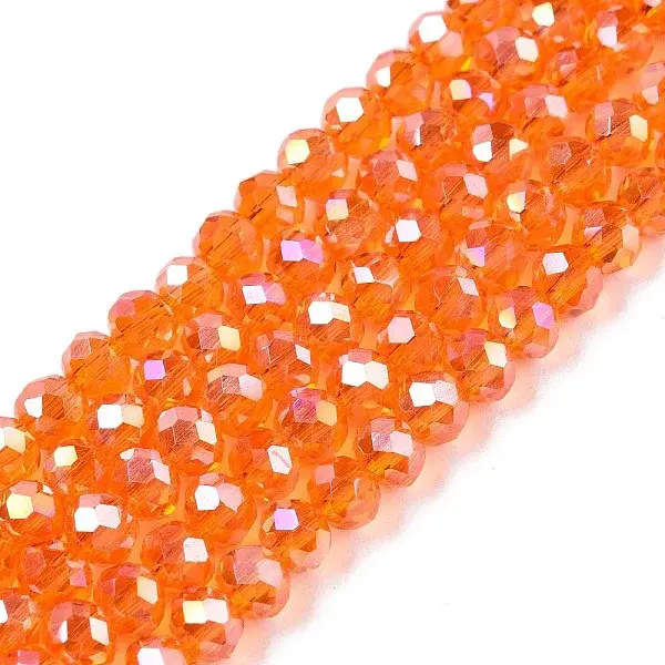 Electroplate Glass Beads Strands