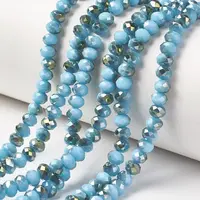 Electroplate Opaque Glass Beads Strands