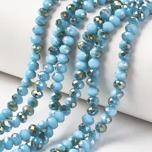 Electroplate Opaque Glass Beads Strands