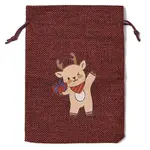 Christmas Theme Jute Cloth Storage Bags