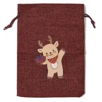 Christmas Theme Jute Cloth Storage Bags