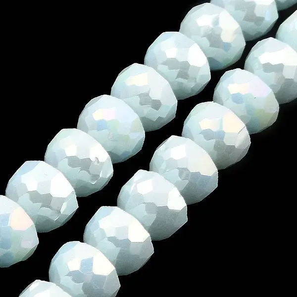 AB Color Plate Glass Beads Strands