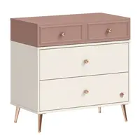 Zásuvková komoda beauty - béžová/růžová