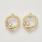 Brass Cubic Zirconia Links connectors