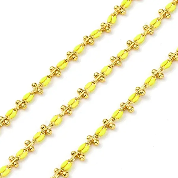 Brass Enamel Link Chains