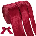 15 Yards 3 Styles Polyester Single Face Velvet Ribbons