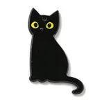 Halloween Black Cat Acrylic Pendants
