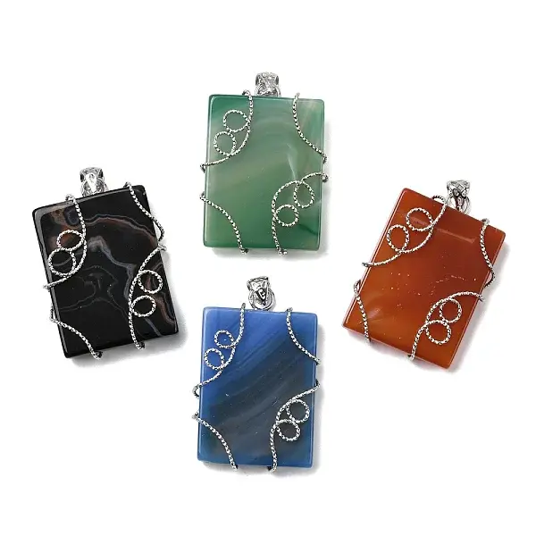 Natural Agate Pendants