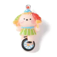 Circus Opaque Resin Pendants