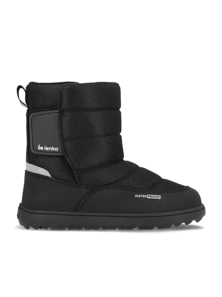 Dětské barefoot sněhule Be Lenka Ailo Kids - All Black