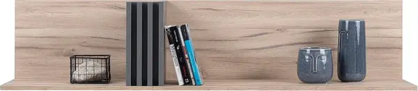 Závěsná police 140 eliot - dub estana/šedá