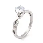 304 Stainless Steel Diamond Finger Ring for Women