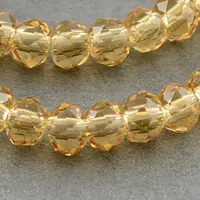 Transparent Glass Beads Strands