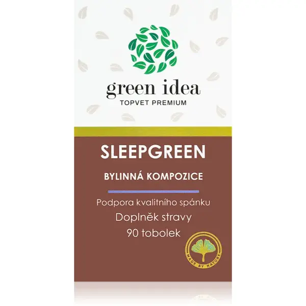 Green Idea Sleepgreen tobolky pri ťažkostiach so spánkom a zaspávaním 90 cps