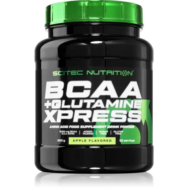 Scitec Nutrition BCAA + Glutamine Xpress Redesign Dose komplex aminokyselín príchuť Apple 600 g