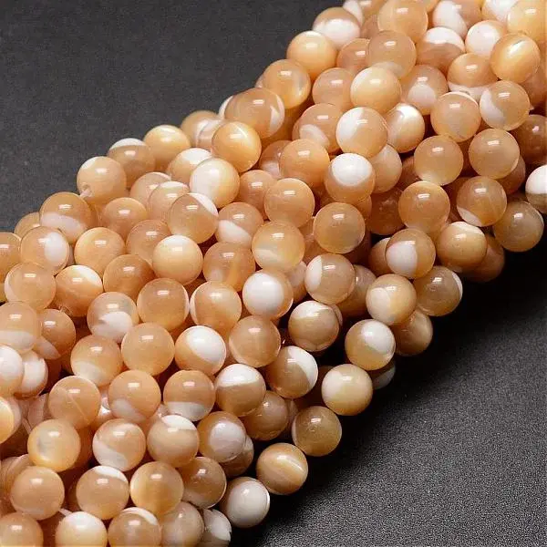 Natural Sea Shell Beads Strands