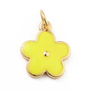 Rack Plating Brass Enamel Charms
