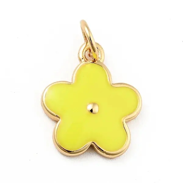 Rack Plating Brass Enamel Charms