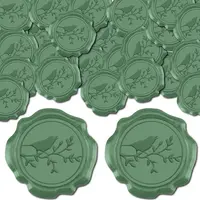 50Pcs Adhesive Wax Seal Stickers