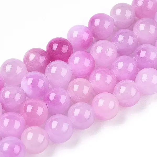 Natural Dyed Persian Jade Gemstone Bead Strands