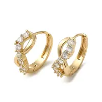 Brass Hoop Earrings