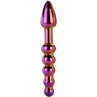 Dream Toys Glamour Glass anální dildo rainbow 18 cm