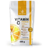 Allnature Vitamín C Premium prášok na podporu imunitného systému, pre krásnu pleť a nechty 250 g