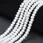 Opaque Solid Color Glass Beads Strands