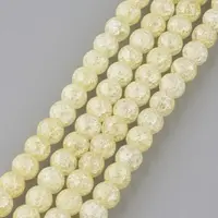 Synthetic Crackle Quartz Beads Strands