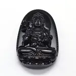 Natural Obsidian Carven Pendants