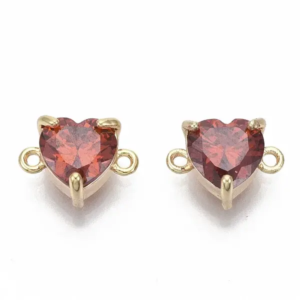 Brass Cubic Zirconia Links connectors