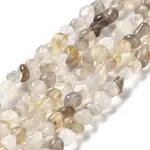 Natural Grey Agate Beads Strands