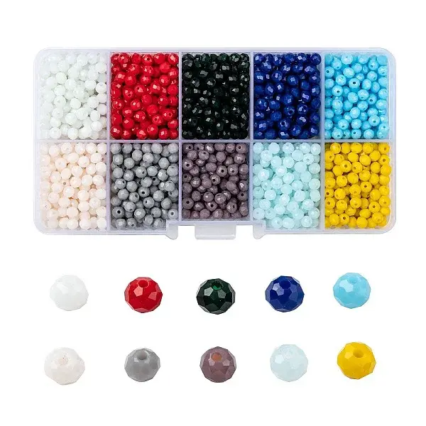 Opaque Solid Color Glass Beads