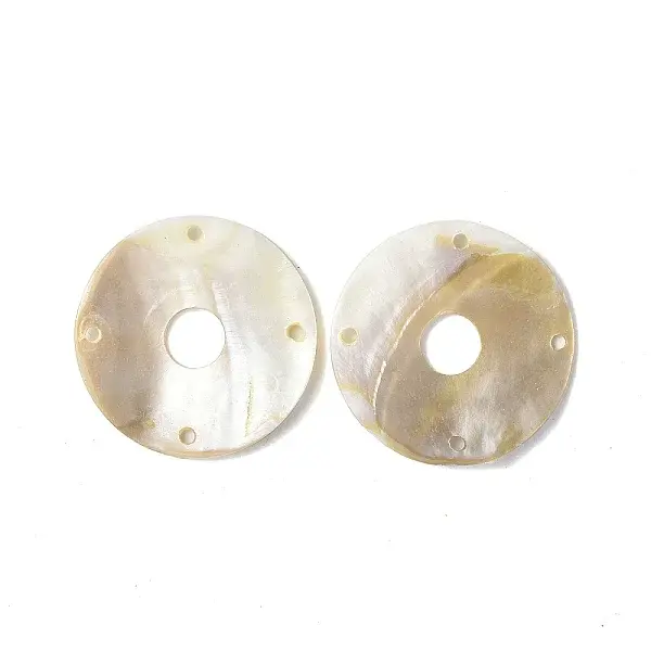 Natural Freshwater Shell Connector Charms