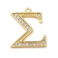 Rack Plating Brass Micro Pave Cubic Zirconia Pendant