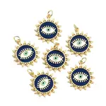 Rack Plating Brass Enamel Pendants