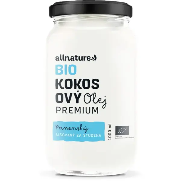 Allnature Kokosový olej panenský BIO olej v BIO kvalitě 1000 ml