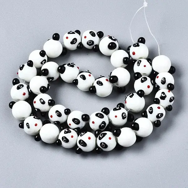 Handmade Bumpy Lampwork Beads Strands